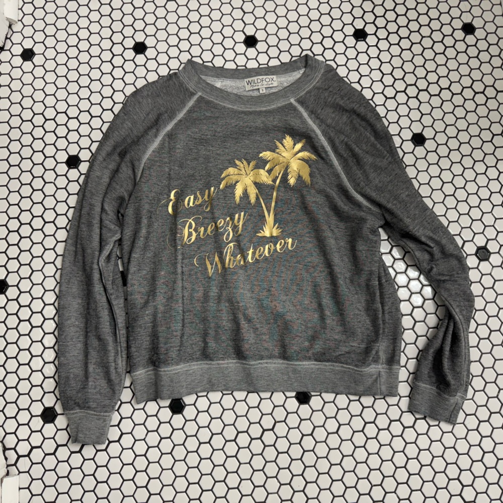 Wildfox bbj pullover sweatshirt size small